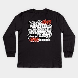 Recluting 4 strangers of paradise to defeat CHAOS! Kids Long Sleeve T-Shirt